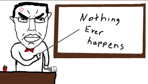 Nothing ever happens logo