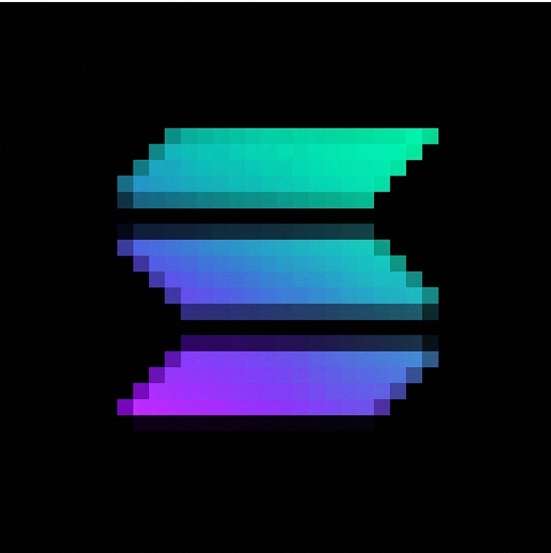 Solana pixel logo