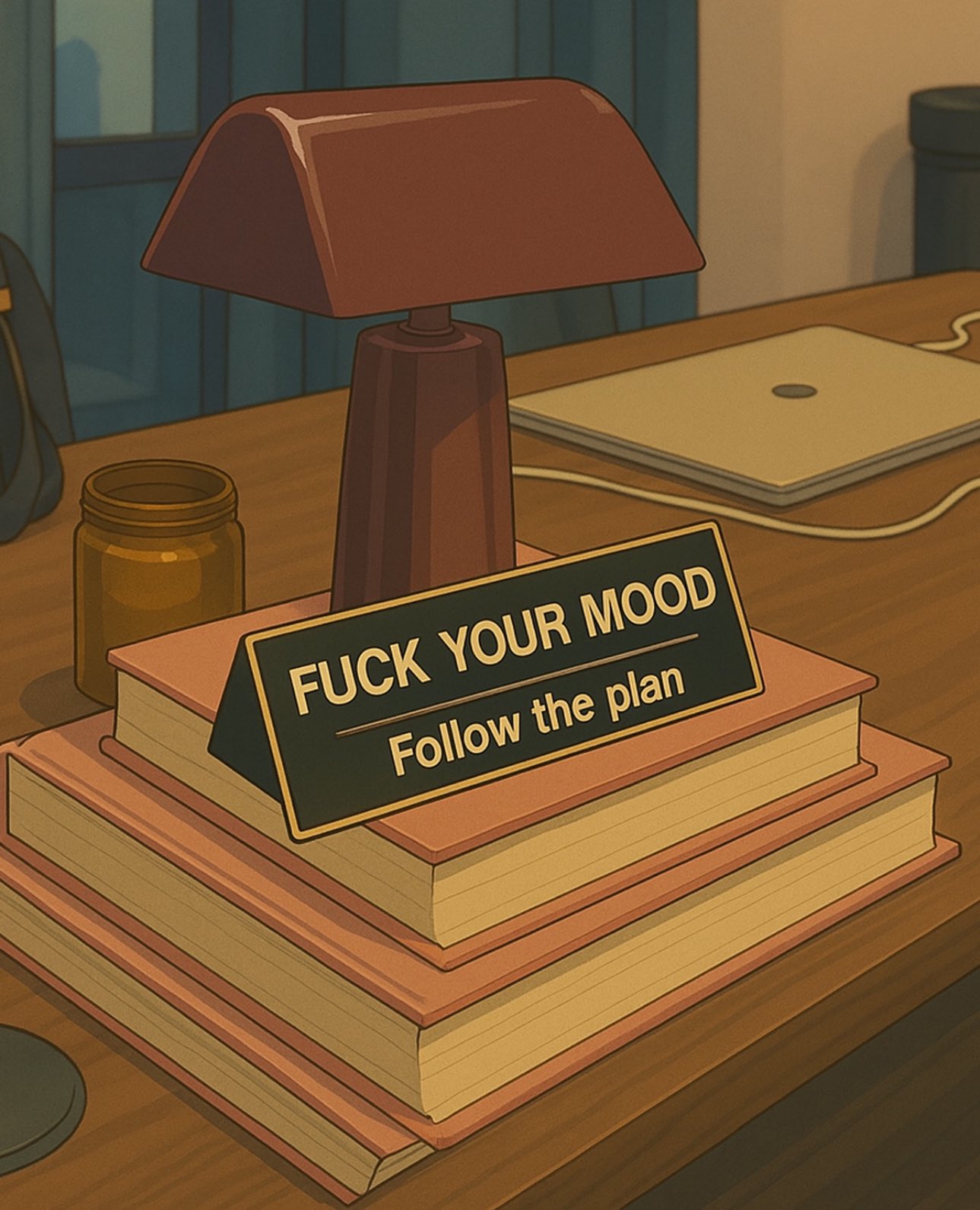 fuck your mood follow the plan logo