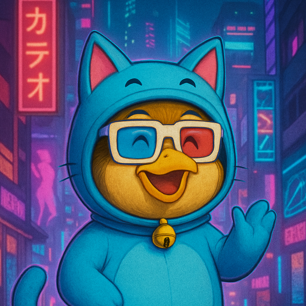 Penguin in Cat logo