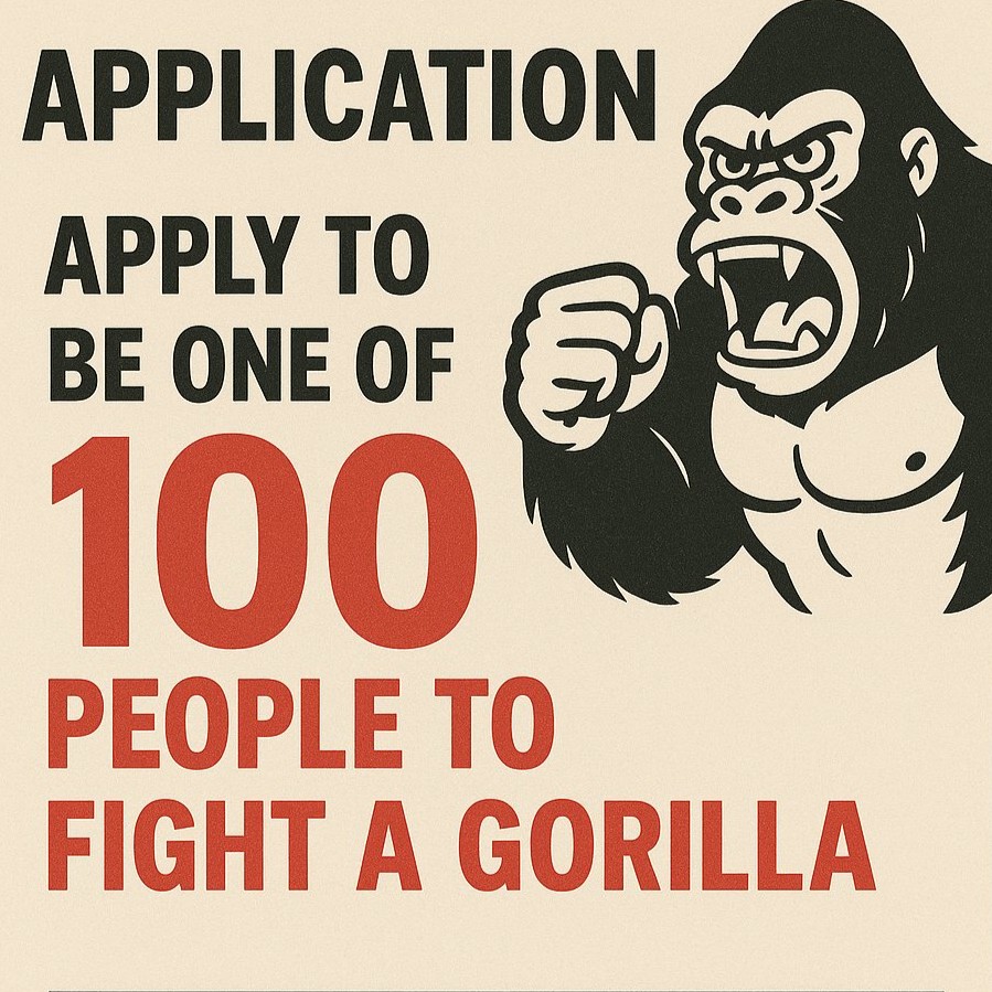 100 Men vs 1 Gorilla logo